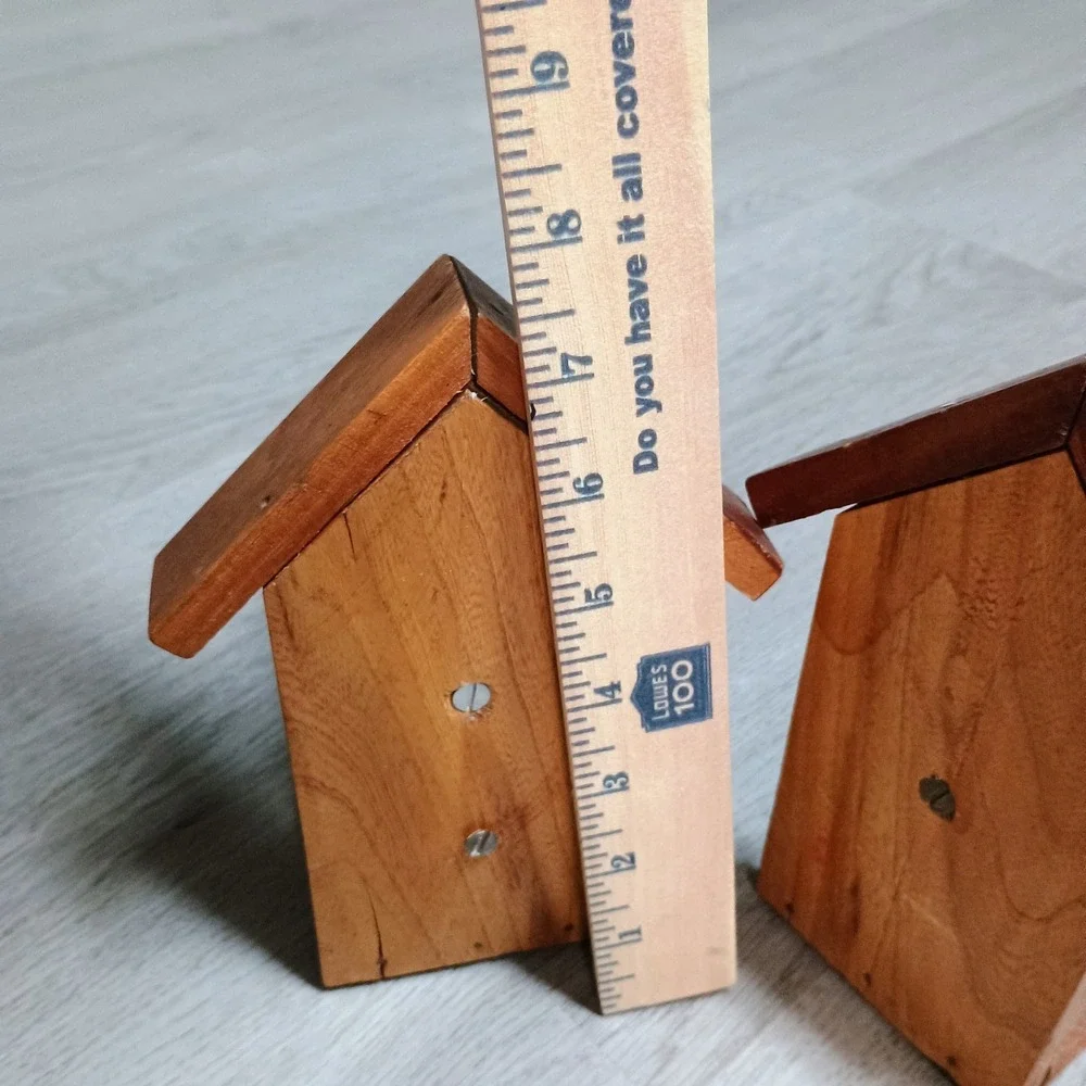 Homemade Handmade Wooden Weiner Dog Dachshund Bookends Book Reading Dog - Picture 5 of 7